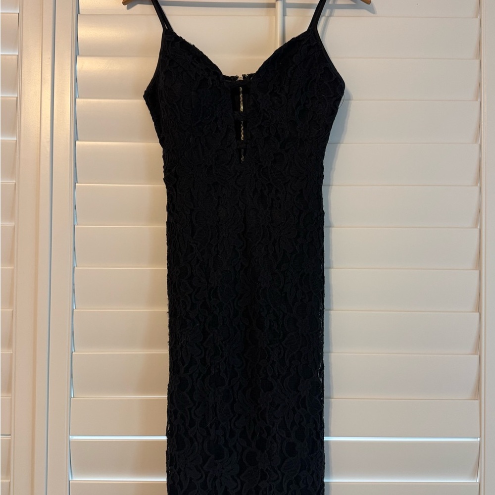 Elegant Black Lace Dress